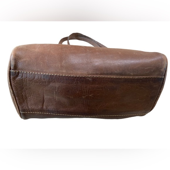Vintage MODA D’Luciano Mexico Brown Leather Shoulder Bag Purse - Picture 7 of 16